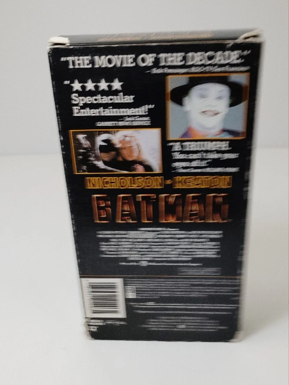 12 For $8 Batman VHS Tape - Black and Gold